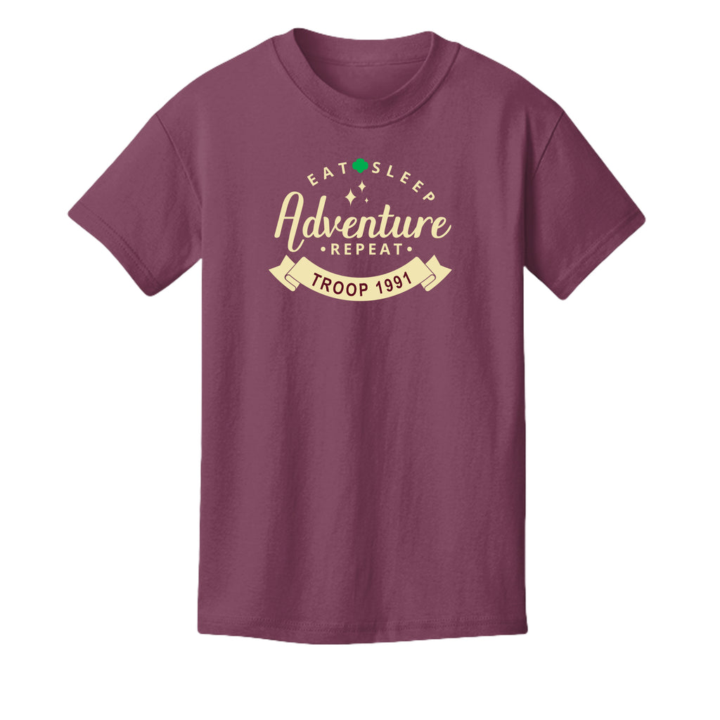 MAROON - 3001Y - FRONT